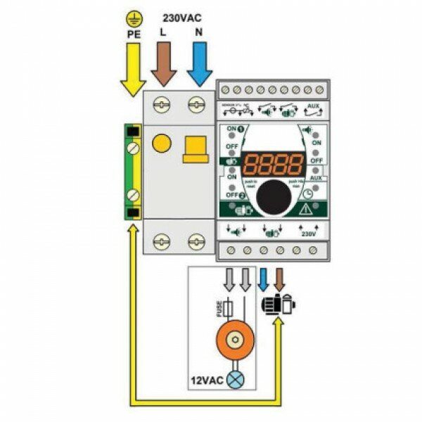 Панель управления фильтрацией Toscano ECO-POOL-230-D 10002506 (230В) с таймером