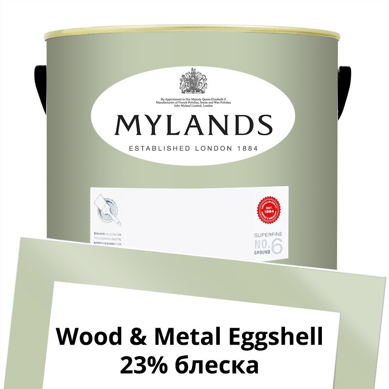 Английские Краски Mylands артикул WoodMetal Paint Eggshell 5 л. №195 Beauvais