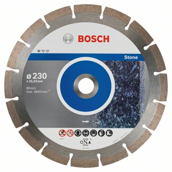 10 Алмазных дисков Bosch Standard for Stone 230x22.2 (2608603238)