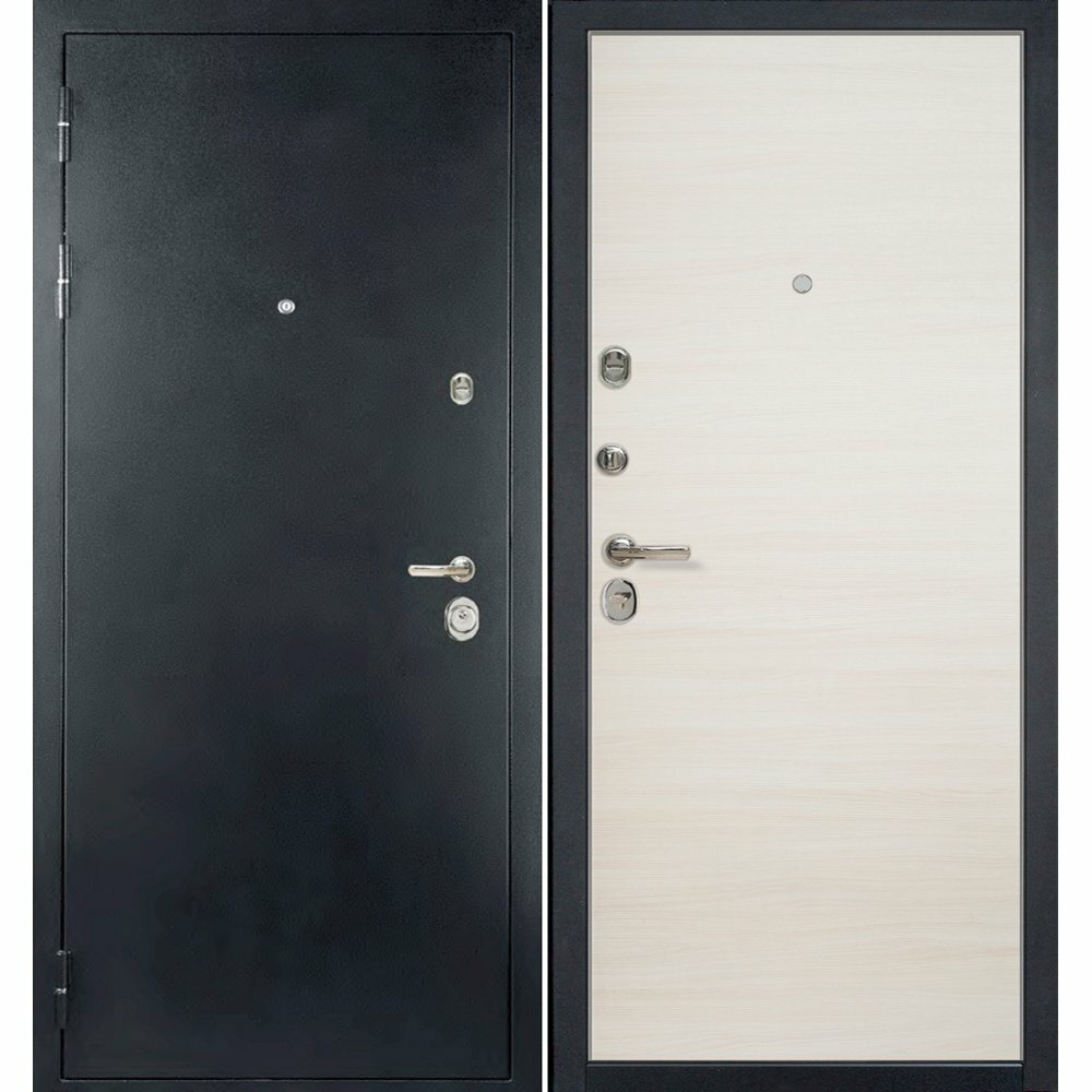 Входная металлическая дверь HAUSDOORS ProfilDoors HD6/1Z Эш Вайт Кроскут |Полотно 100 мм, Металл 1.5 мм (Товар № ZA190827), Размер 2050*860 по коробке (левая)