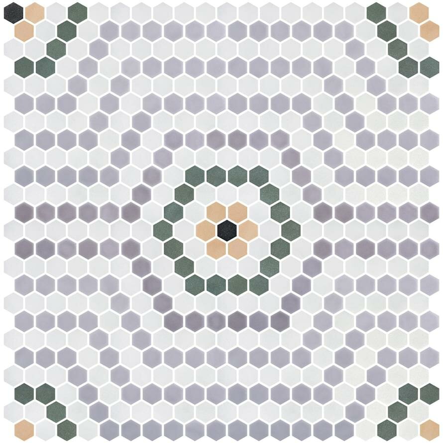 Мозаика Onix Mosaico Hex Geo Patterns 21 30.1x29