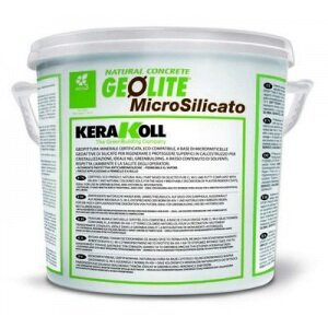 Геокраска минеральная Kerakoll Geolite Microsilicato для восстановления, укрепления и защиты бетона, цвет coloured B, 14 л