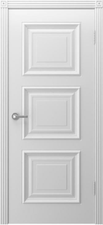 Межкомнатная дверь De Luxe Тенор Цвет:Эмаль белая Остекление:Стекло 1