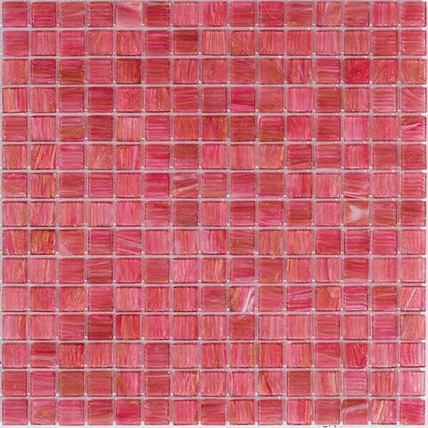 Мозаика стеклянная Alma STE11 Чистые цвета 20 мм Stella стекло, розовый, глянц,32.7x32.7