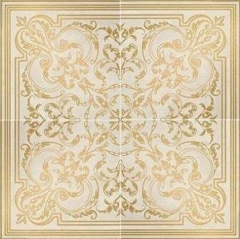 Керамогранит Gardenia Orchidea Canova Rosone 4Pz Bianco 100x100