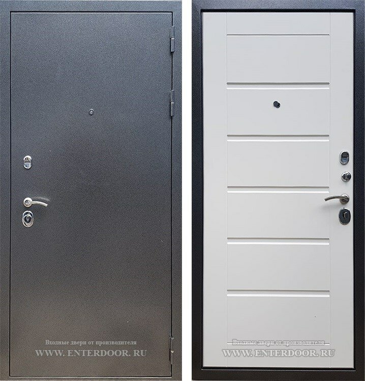 Входная металлическая дверь Армада 11 (Антик серебро / Белый ясень)