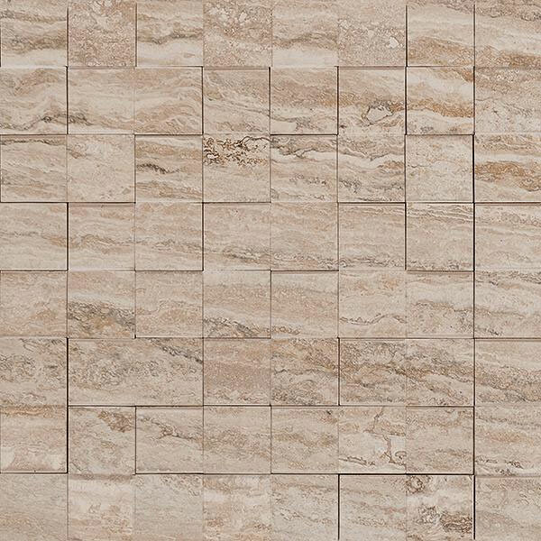 Мозаика Marazzi Italy Allmarble Travertino 3D MMPX 29x29 матовая