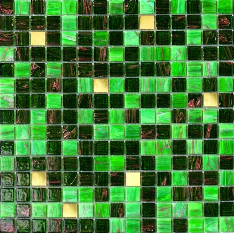 Мозаика облицовочная стеклянная Mosaico piu Cromie CR.0G69_20X20x4 ( м2)