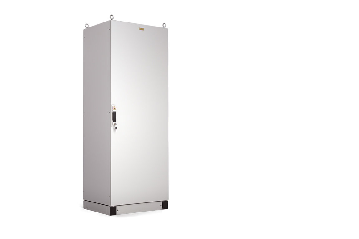 EMS-1800.800.400-1-IP65 Корпус электротехнического шкафа Elbox EMS IP65 1800х800х400 мм (ВхШхГ) дверь: металл цвет: серый