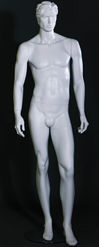 Манекен мужской белый скульптурный MW-71
