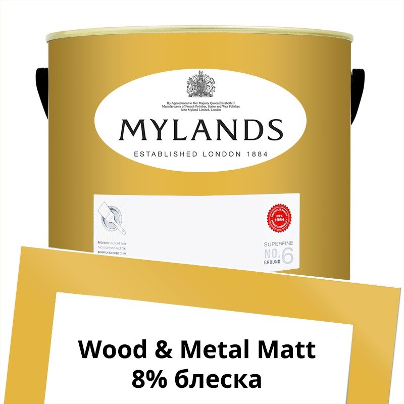 Английские Краски Mylands артикул WoodMetal Paint Matt 5 л. №45 Circle Line