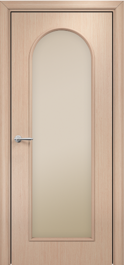 Дверь Оникс модель Арка 2 Цвет:Беленый дуб Остекление:Сатинат бронза