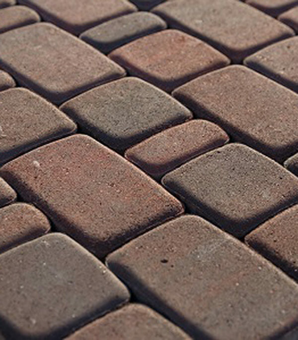 Плитка тротуарная разноразмерная Старый город color mix клинкер (760 шт., 11,52 м.кв.) Цемсис