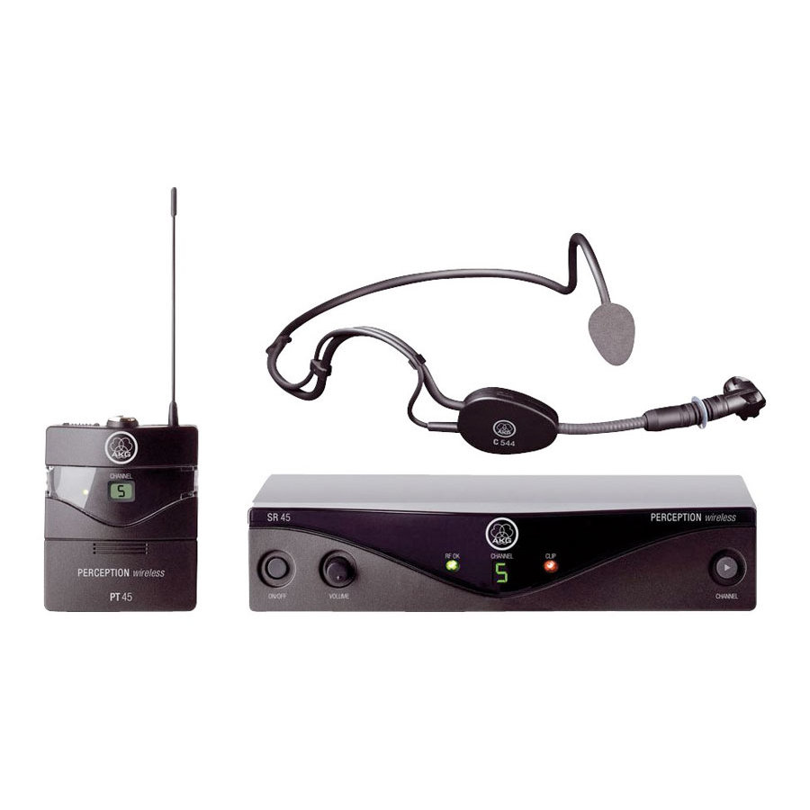 AKG Perception Wireless 45 Sports Set BD B1 (748.1-751.9МГц) радиосистема с оголовьем C544L, SR45 ст
