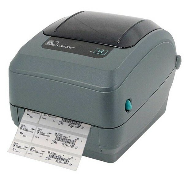 термотрансферный принтер этикеток zebra gx420t (203 dpi, rs232, usb,lpt, отделитель) GX42-102521-000