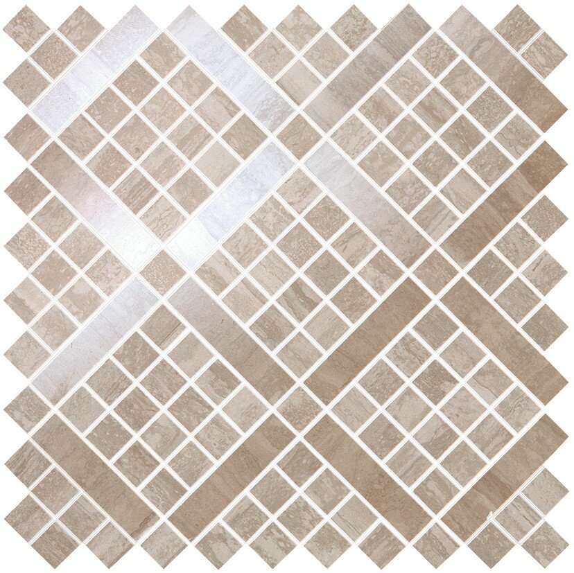 Плитка Atlas Concorde Marvel Pro Marvel Travertino Silver Diagonal Mosaic 9MVB 30,5x30,5