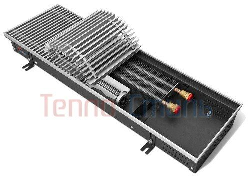 Внутрипольный конвектор Techno серия Vent KVZV 250/140/2500 с принудительной конвекци