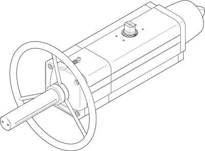 Неполноповоротный привод Festo DAPS-0360-090-RS3-F1012-MW