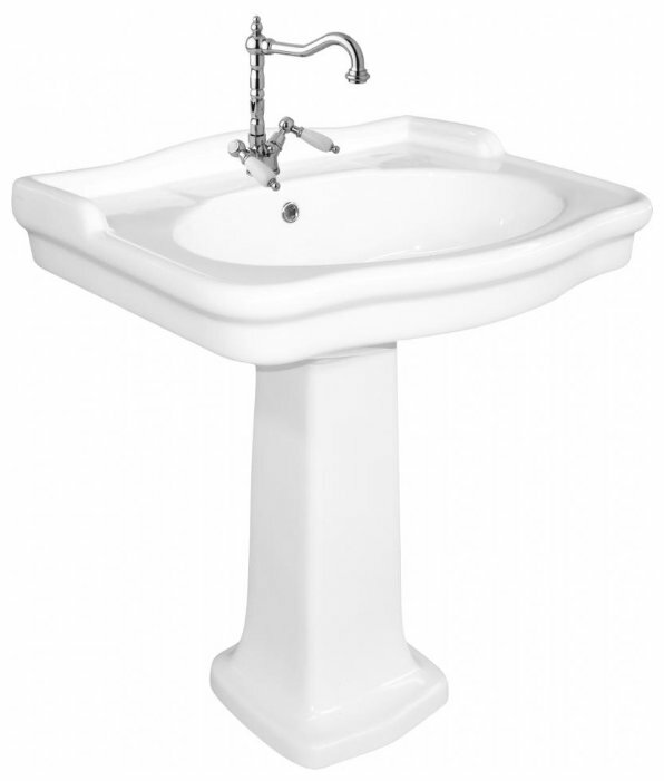 Раковина с пьедесталом 69.5 см BelBagno Boheme BB115L+BB115P