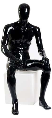 Манекен мужской, сидячий MD-Glance 10(черн)