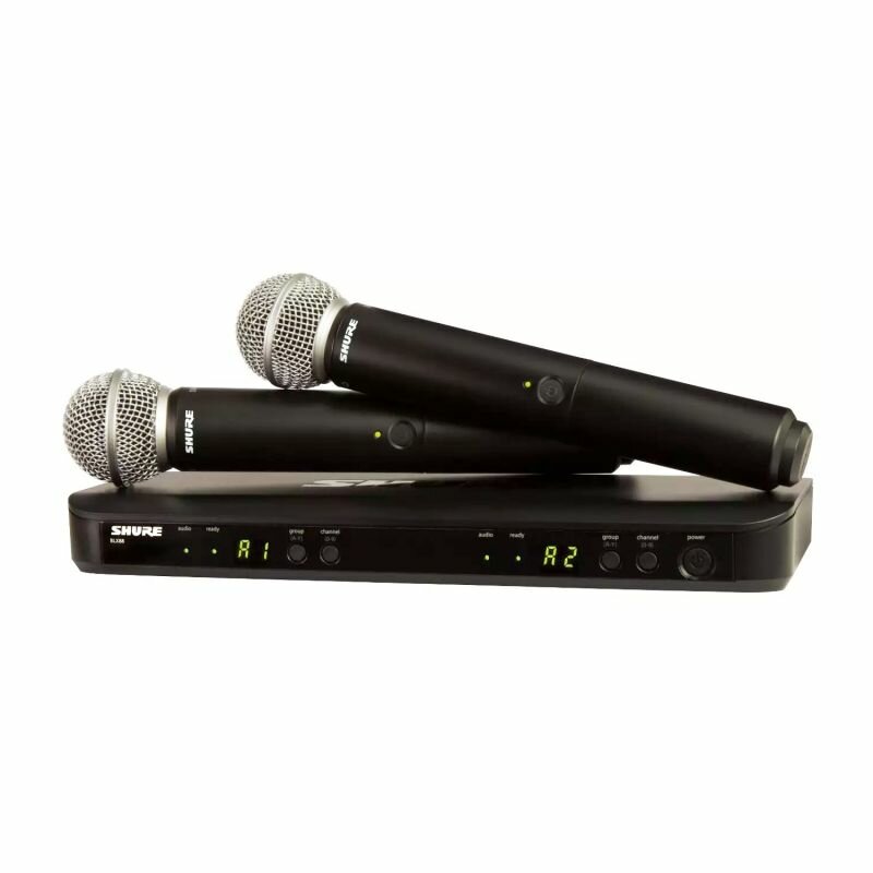 Радиосистема SHURE BLX288E/SM58 M17 662-686 MHz двухканальная с двумя ручными передатчиками SM58