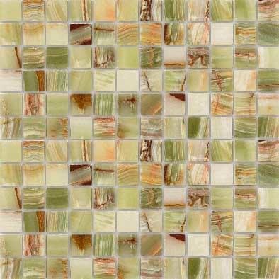 Мозаика Caramelle Pietrine Onice Jade Verde Pol 29.8x29.8
