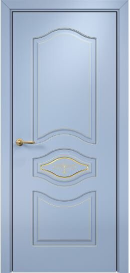 Межкомнатная дверь Оникс Сицилия (Эмаль голубая по МДФ) глухая