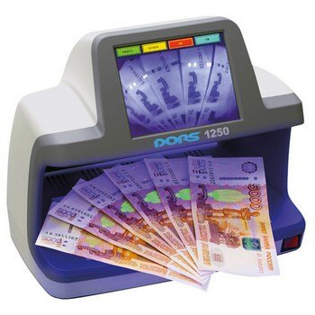 Детектор банкнот DORS 1250 Professional, универсальный, просмотровый, УФ, ИК, магнитный, антистокс iAS, сенсорный экран