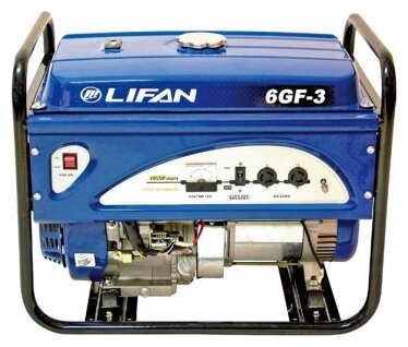 Бензиновый генератор LIFAN 6GF-4 (6000 Вт)