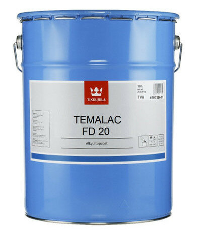 Tikkurila Temalac FD 20 / Тиккурила Темалак ФД 20 краска алкидная полуматовая однокомпонентная, 18