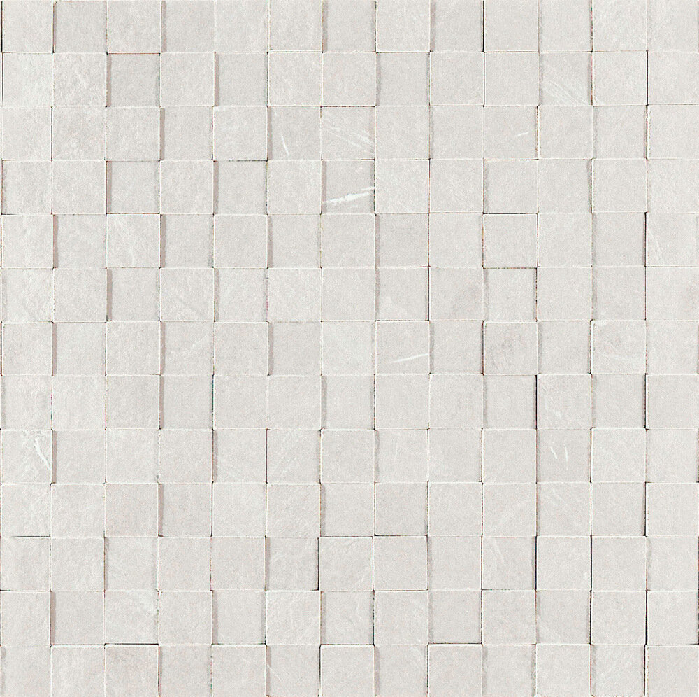 Плитка Marazzi Mystone Lavagna Мозаика Lavagna Bianco 3D MD1H 30х30