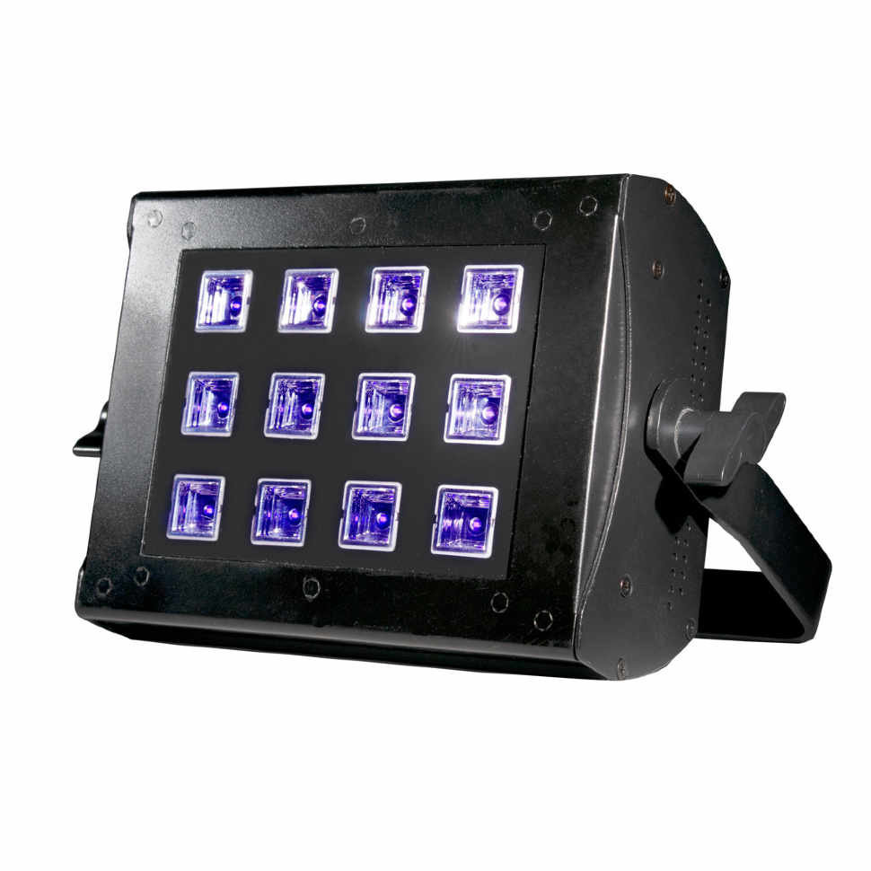 ADJ UV FLOOD 36 12 ультрафиолетовых светодиодов мощностью 3 Вт (рассчитанных примерно на 50 000 часо