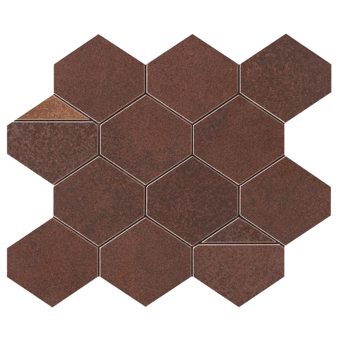 Мозаика Atlas Concorde Blaze Corten Mosaico Nest 29,4x25,8, м²