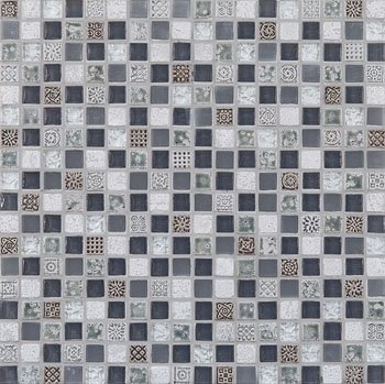 Мозаика Vitrex Stone  Glass ANTICA ROMA Silver 30x30 (1,5x1,5)