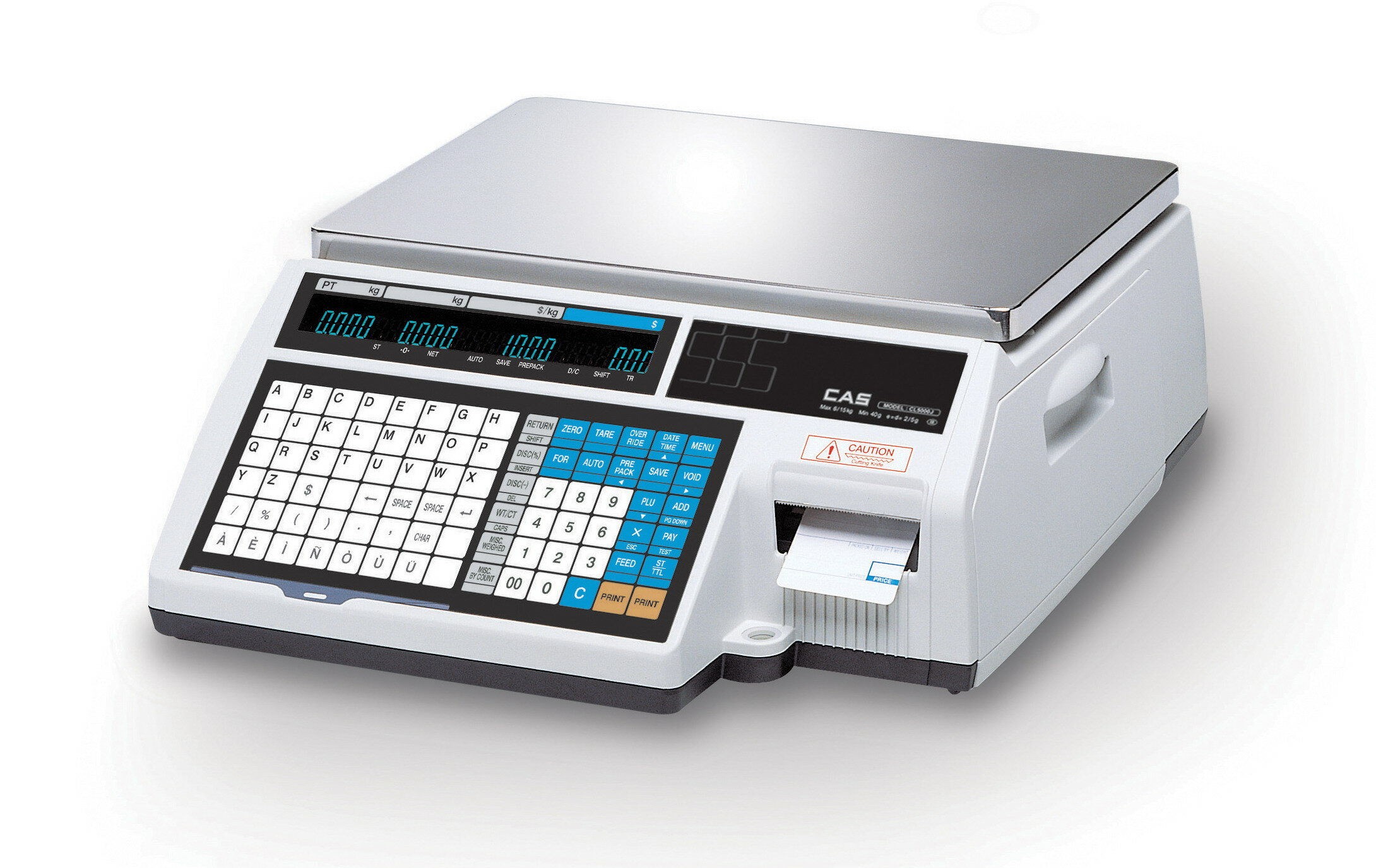 Весы электронные торговые с принтером этикеток CAS CL5000 Junior