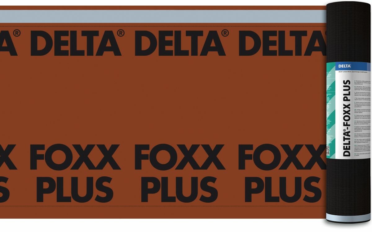 Диффузионная мембрана для пологих скатов с двумя зонами проклейки Delta Foxx Plus, 1.5х50 м
