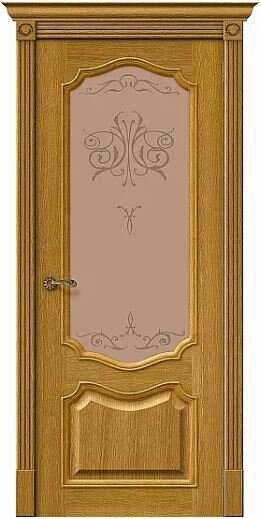 Межкомнатная дверь Браво Вуд Классик-53 (Natur Oak) остекленная