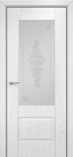 Оникс / Фортрез Межкомнатная дверь фрезерованная Марсель Цвет: белая эмаль базовая