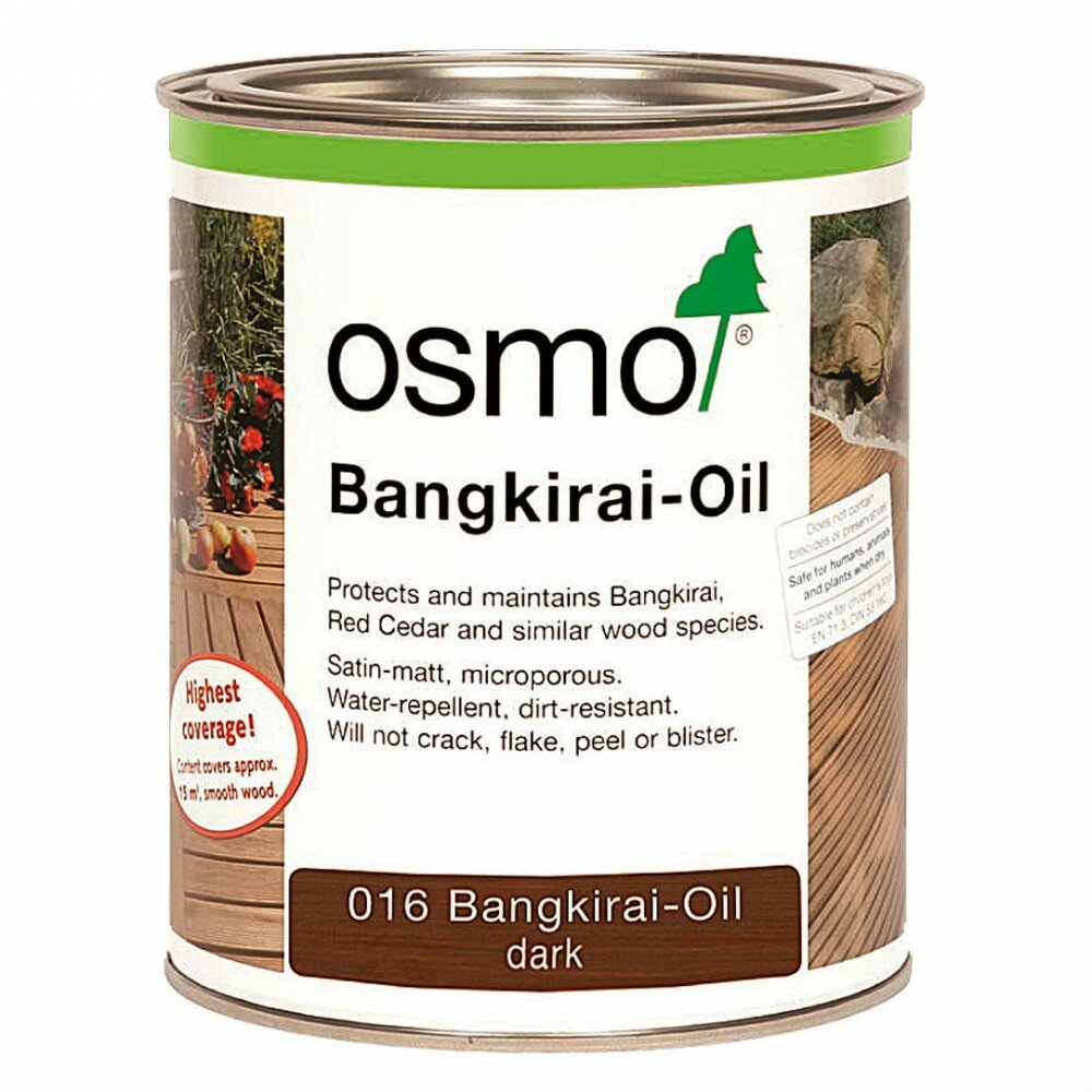 Масло для террас Osmo Terrassen-Ole 016 Темное бангкирай 2,5 л