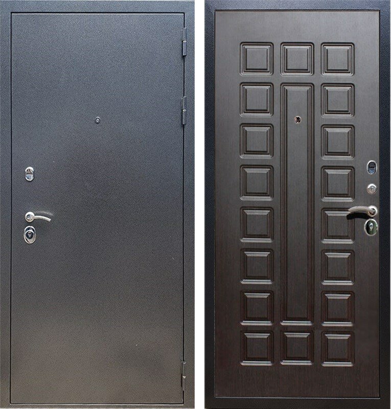 Входная стальная дверь Армада 11 ФЛ-183 (Антик серебро / Венге)