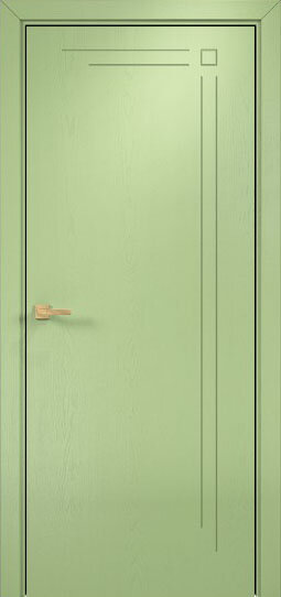 Оникс / Фортрез Межкомнатная дверь Вертикаль глухая Цвет: фисташковая эмаль