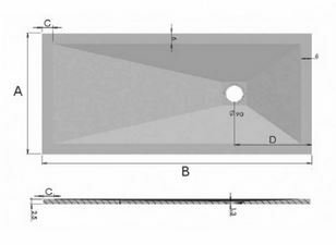 Поддон RGW Stone Tray ST-0107W 100*70 16152710-01 белый