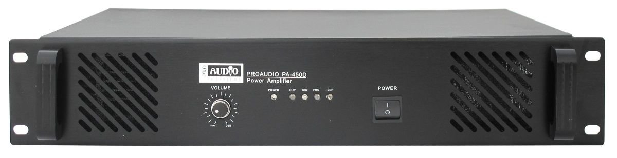 PROAUDIO PA-450D Трансляционный усилитель, 1-канальный, 450 Вт, 2U