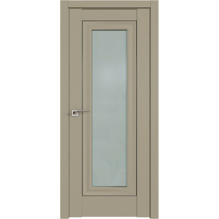 Дверь Межкомнатная деревянная, Профиль дорс 24U Шеллгрей - со стеклом