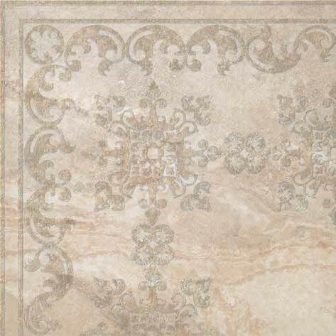 Декор керамогранит Cerdomus Impero Angolo Damasco Beige Sat Ret 595x595 60200 595x595 мм (Керамогранит)