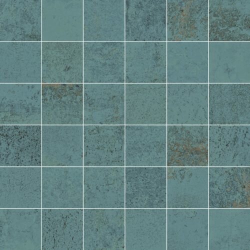 Мозаика облицовочная керамогранит Aparici Metallic Metallic Green Nat. Mosaico 5x5_G-3558 ( м2)