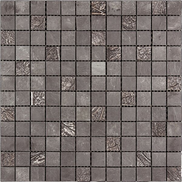 Мозаика каменная Natural BDA-2318 (BDA-08S) Inka сланец, агломерат,серый,микс,29.8x29.8