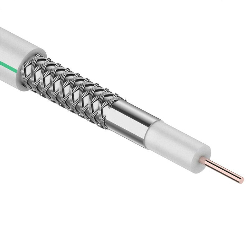 CAVEL 01-2432-1 Кабель SAT 703 B, Cu/Al/CuSn, (75%), 75 Ом, 250м., белый