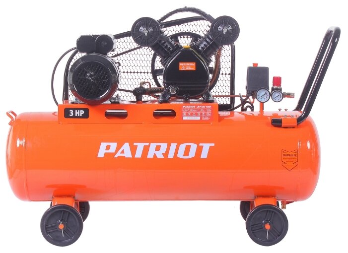 Компрессор масляный PATRIOT LRM 100-480R, 100 л, 2.2 кВт