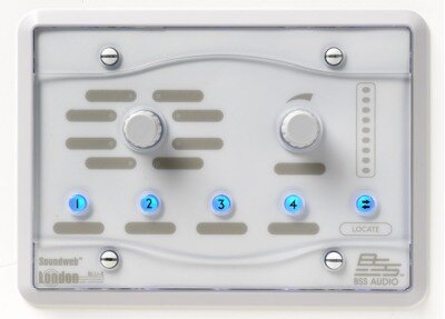 Контроллеры BSS BLU8-WHT программируемая настенная панель управления серии BLU. Цвет белый